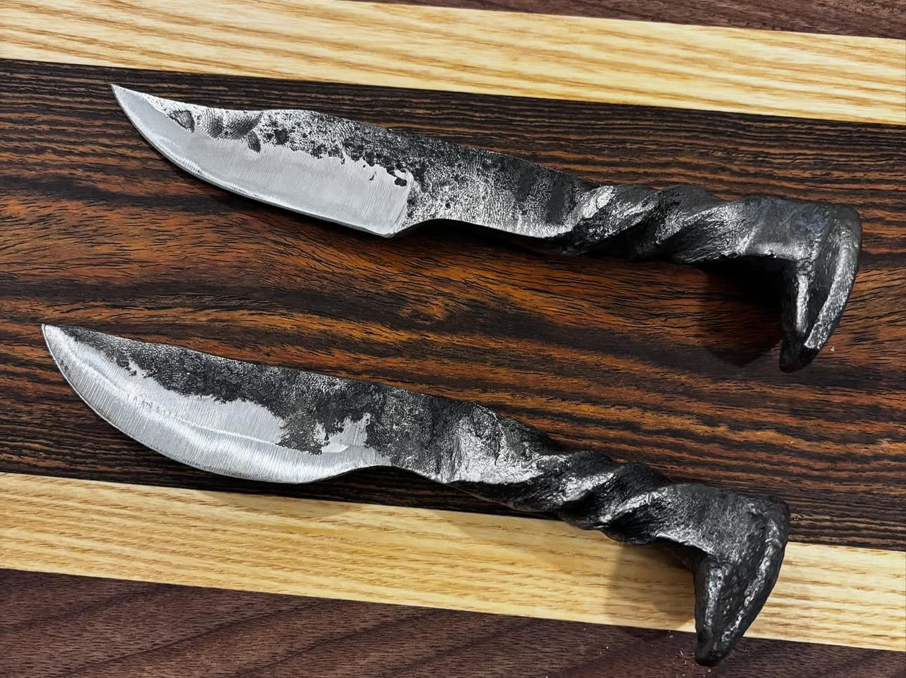 Hand Forged Rail Road Spike Knife - Made in Dover DE